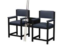 KIBONCY Billiard Hall Spectator Sofa, High-Density Sponge Cushioned Lounge Couch with Sturdy Metal Frame, for Pool, Game Club & Leisure Center(C)