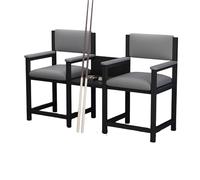 KIBONCY Billiard Hall Spectator Sofa, High-Density Sponge Cushioned Lounge Couch with Sturdy Metal Frame, for Pool, Game Club & Leisure Center(F)