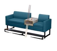 KIBONCY Billiard Spectator Sofa, Ergonomic Lounge Couch with High-Density Sponge & Heavy-Duty Metal Frame, Comfortable Seating for Hall, Game Room(B)