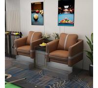 KIBONCY Billiard Spectator Sofa Set, Luxury Hall Seating, PU Leather Pool Watching Chair with Storage Cabinet for(I)