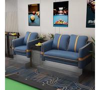 KIBONCY Billiard Spectator Sofa Set, Luxury Hall Seating, PU Leather Pool Watching Chair with Storage Cabinet for(E)