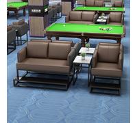 KIBONCY Billiards Lounge Exclusive Seating, Durable Upholstered Sofa & Chair Combination with Table for Game Room & Sports Club(B)