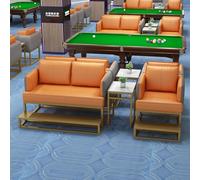 KIBONCY Billiards Lounge Exclusive Seating, Durable Upholstered Sofa & Chair Combination with Table for Game Room & Sports Club(H)