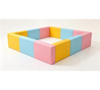 KIBONCY Blocchi for Box Modulari in Morbida Schiuma, Barriera Personalizzabile for Area Giochi for Bambini con Panca Portaoggetti for Scale Scorrevoli Opzionali(G)