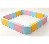 KIBONCY Blocchi for Box Modulari in Morbida Schiuma, Barriera Personalizzabile for Area Giochi for Bambini con Panca Portaoggetti for Scale Scorrevoli Opzionali(H)