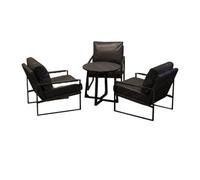 KIBONCY Cabina for caffè in pelle resistente all'usura, set da tavolo, posti a sedere commerciali for caffetteria, ristorante musicale, zone di negoziazione for sale da tè al latte(C)