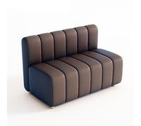 KIBONCY Café Booth Sofas, Restaurant Booth Seating Bench,with Soft Vegan Leather, No Assembly Required,for Western Restaurants and Bars(H)