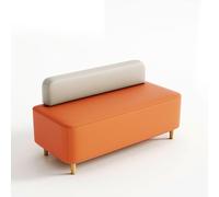 KIBONCY Café Booth Sofas, Restaurant Booth Seating Bench,with Soft Vegan Leather, No Assembly Required,for Western Restaurants and Bars(B)