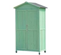 KIBONCY Capannone For Esterni, Grande Armadio For Esterni Con 3 Ripiani, Con Ripiani E Chiusura, Organizer Verticale For Attrezzi For Terrazza Nel Patio Del Cortile(A)