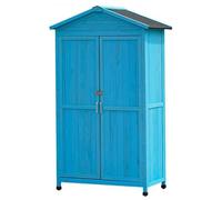 KIBONCY Capannone For Esterni, Grande Armadio For Esterni Con 3 Ripiani, Con Ripiani E Chiusura, Organizer Verticale For Attrezzi For Terrazza Nel Patio Del Cortile(C)