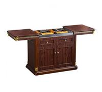 KIBONCY Carrello in legno con ruote, carrello portaoggetti mobile con ruote bloccabili, multifunzionale for cucina, ufficio e organizzazione di piccoli spazi(H)