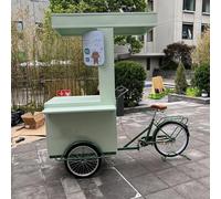 KIBONCY Carrello mobile for la vendita in ferro, chiosco mobile for eventi, carrello for snack, espositore for alimenti for mercati, eventi e vetrine al dettaglio(B)