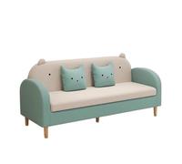 KIBONCY Cat Claw Leather Sofa 3 Seater, Waterproof Stain Resistant with Reinforced Frame, Minimalist for Small Space(B,80cm)