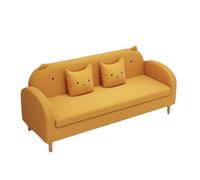 KIBONCY Cat Claw Leather Sofa 3 Seater, Waterproof Stain Resistant with Reinforced Frame, Minimalist for Small Space(E,180cm)