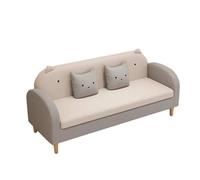 KIBONCY Cat Claw Leather Sofa 3 Seater, Waterproof Stain Resistant with Reinforced Frame, Minimalist for Small Space(D,180cm)