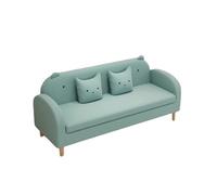 KIBONCY Cat Claw Leather Sofa 3 Seater, Waterproof Stain Resistant with Reinforced Frame, Minimalist for Small Space(A,200cm)