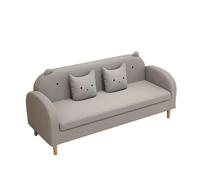 KIBONCY Cat Claw Leather Sofa 3 Seater, Waterproof Stain Resistant with Reinforced Frame, Minimalist for Small Space(C,150cm)