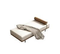 KIBONCY Chaise longue moderna in ecopelle, panca in stile, comodo sedile vicino alla finestra con cuscino staccabile, struttura robusta, piedini antiscivolo(E,200x50x42cm)
