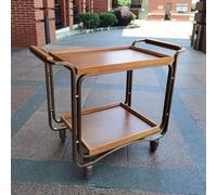 KIBONCY Classical Harp Wine Cart, Hotel, Restaurant, KTV, Bar And Club Wine, Tea, Cake And Dessert Cart(A2)