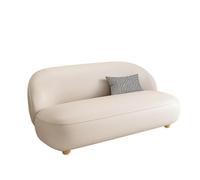 KIBONCY Cloud-Like Curved Sofa,2-3 Seater Stain-Resistant Upholstery,Soft Rounded, for Small Apartments/Home Offices(H,70cm)