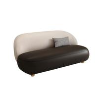 KIBONCY Cloud-Like Curved Sofa,2-3 Seater Stain-Resistant Upholstery,Soft Rounded, for Small Apartments/Home Offices(A,200cm)