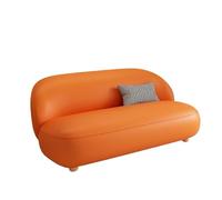 KIBONCY Cloud-Like Curved Sofa,2-3 Seater Stain-Resistant Upholstery,Soft Rounded, for Small Apartments/Home Offices(F,145cm)