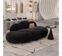 KIBONCY Cloud Shaped Modular Sofa with Faux Suede Upholstery, Leisure, Upholstered Couch for Bedroom, Apartment, Small Space(A,240x92x76cm)