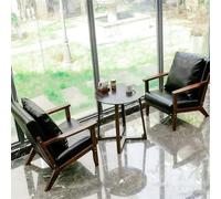 KIBONCY Coffee Shop Table And Chair Sets, Hotel Lobby Leisure Front Desk Negotiation Reception Sofa Booths, Bar Milk Tea Shop Chairs(Set 1)