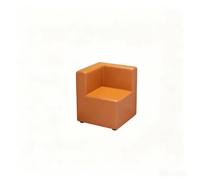 KIBONCY Colorful Modular Sofa Blocks, Customizable Pieces, Comfortable PU Leather Couch Parts for Preschool & Playroom(C)
