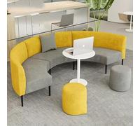 KIBONCY Combinazione di divani curvi for reception e lobby, posti a sedere creativi e irregolari for centri di formazione, sale d'attesa e spazi for trattative aziendali(D)