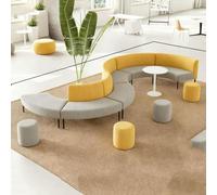 KIBONCY Combinazione di divani curvi for reception e lobby, posti a sedere creativi e irregolari for centri di formazione, sale d'attesa e spazi for trattative aziendali(A)
