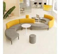 KIBONCY Combinazione di divani curvi for reception e lobby, posti a sedere creativi e irregolari for centri di formazione, sale d'attesa e spazi for trattative aziendali(B)