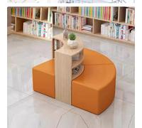KIBONCY Combinazione di divani e librerie creative, set di divani componibili modulari, for biblioteca, sala lettura di libri illustrati, istituti di formazione educativa, scuola materna, ecc.(F)