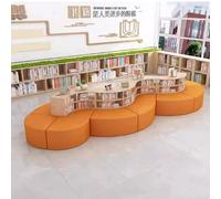 KIBONCY Combinazione di divani e librerie creative, set di divani componibili modulari, for biblioteca, sala lettura di libri illustrati, istituti di formazione educativa, scuola materna, ecc.(I)