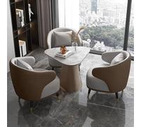 KIBONCY Combinazione di divani for reception commerciali e sedie da scrivania for trattative, comodi posti a sedere imbottiti for ufficio, caffetteria, hotel(Set1)