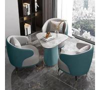 KIBONCY Combinazione di divani for reception commerciali e sedie da scrivania for trattative, comodi posti a sedere imbottiti for ufficio, caffetteria, hotel(Set3)