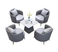 KIBONCY Combinazione di divani for reception commerciali e sedie da scrivania for trattative, comodi posti a sedere imbottiti for ufficio, caffetteria, hotel(Set8)