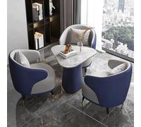 KIBONCY Combinazione di divani for reception commerciali e sedie da scrivania for trattative, comodi posti a sedere imbottiti for ufficio, caffetteria, hotel(Set2)