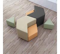 KIBONCY Combinazione di divani triangolari non comuni for il tempo libero for istituti di formazione, biblioteche, reception aziendali, sale riunioni, corridoi, spazi di negoziazione(D)