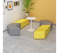 KIBONCY Combinazione di divani triangolari non comuni for il tempo libero for istituti di formazione, biblioteche, reception aziendali, sale riunioni, corridoi, spazi di negoziazione(A)