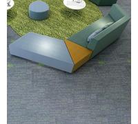 KIBONCY Combinazione di divano da ufficio rilassato e creativo - tavolino da caffè in cotone e lino, progettata for gli spazi di ricevimento della Training Academy(A)