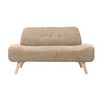 KIBONCY Comfortable Upholstered Loveseat, 2-Seater Compact Sofa Space-Saving Couch Modern for Living Room/Bedroom(1,165x71x72cm)