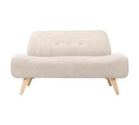 KIBONCY Comfortable Upholstered Loveseat, 2-Seater Compact Sofa Space-Saving Couch Modern for Living Room/Bedroom(3,85x71x71cm)