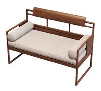 KIBONCY Commercial Chinese-Style Booth Seating, New Chinese-Style Table and Chair Sets for Teahouses, Cafés, Hotels, Restaurants, and Taverns(A 1.2m)