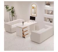 KIBONCY Comodo divano imbottito for cabina, set di divani for mobili da ufficio, divano in pelle resistente, for salotti di negozi di abiti da sposa/studio fotografico(C)