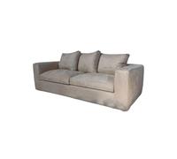 KIBONCY Comodo divano imbottito in piuma, divano lineare in tessuto di lino, sedute imbottite a terra, for soggiorni, appartamenti e pensioni(C)