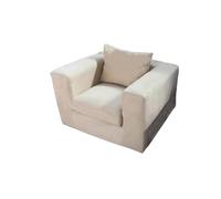 KIBONCY Comodo divano imbottito in piuma, divano lineare in tessuto di lino, sedute imbottite a terra, for soggiorni, appartamenti e pensioni(A)