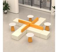 KIBONCY Comodo divano Set di divani for sala d'attesa dell'ospedale - Clinica odontoiatrica componibile con tavolo da tè abbinato for l'area reception(E)