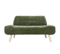 KIBONCY Compact Loveseat Sofa for Small Spaces,Comfortable Upholstered, Modern Soft Fabric 2-Seater Couch with Nordic Legs(1,165x71x72cm)