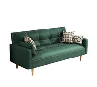 KIBONCY Convertible Futon Sofa Bed, Sleeper Couch, Loveseat,Mid Century Modern with Solid Wood Frame, for Living Room, Bedroom Small Spaces(C,2x0.95m)